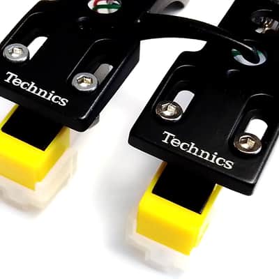 2 x Technics Headshell + Audio Technica AT3600L Cartridges & After Market Stylus For SL-1200 - SL-1210 MK2 - MK7 Vinyl Record Player DJ Turntables (Black Finish) image 2