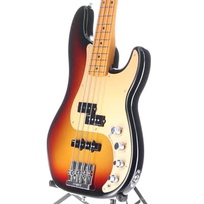 Fender Certified Pre-Owned American Ultra II Precision Bass, Maple Fingerboard, Ultraburst (L8) (03076) image 4