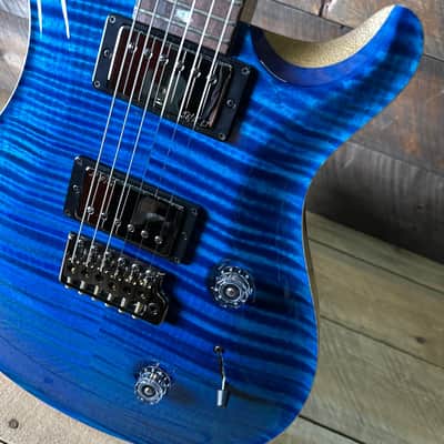 PRS Wood Library Custom 24 Flame Top  Brazilian Rosewood Fretboard!  - Aquamarine 411452 image 4