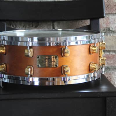 Yamaha Maple Custom - natural vintage 5.5x14" snare drum image 2