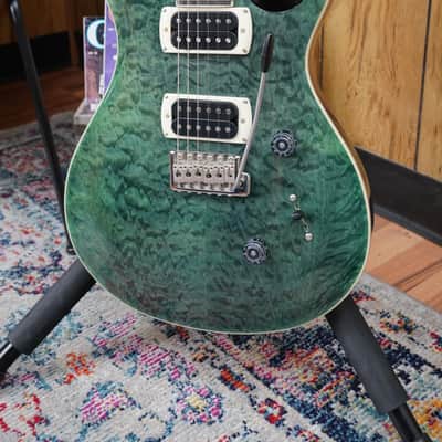 PRS SE Custom 24 Quilt - Teal Black image 4