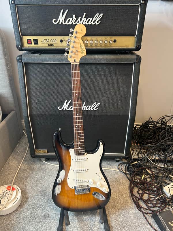 Squier Affinity Series Stratocaster with Rosewood Fretboard sunburst image 1