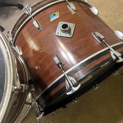Ludwig 14/18/24 Drum Kit Vintage Mid - 1970’s - Mahogany Cortex image 5