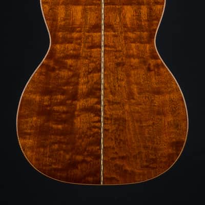 Bourgeois OMS DB Signature Figured Mahogany and Aged Tone Bearclaw Adirondack Spruce Sunburst Used (2022) image 5