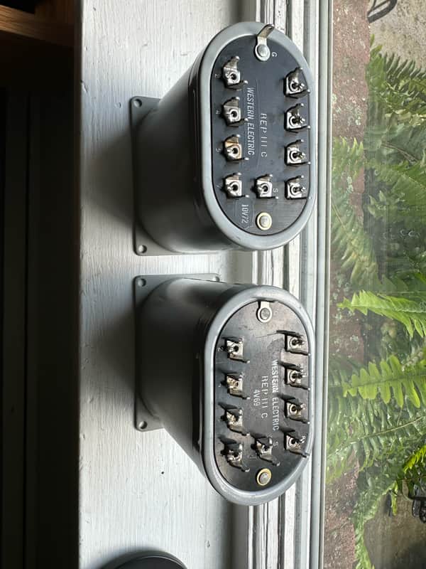 Pair of NOS Western Electric 111c Mixing 1:1 Transformers 1972 image 1