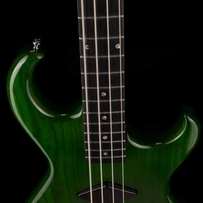 Pre Owned 1996 Rick Turner Prototype E-2 EL-434 PM Transparent Green Bass With OHSC image 3