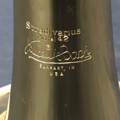 Bach 42BO Stradivarius Series F-Attachment Trombone with Nickel-Silver slide image 2