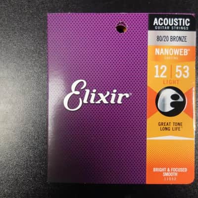 Elixir 11052 Acoustic Bronze 012 - 053 String set image 1