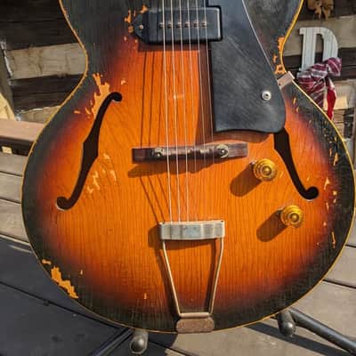 vintage 1954 Gibson archtop tailpiece for es-125 L7 150 1956 1957 image 12