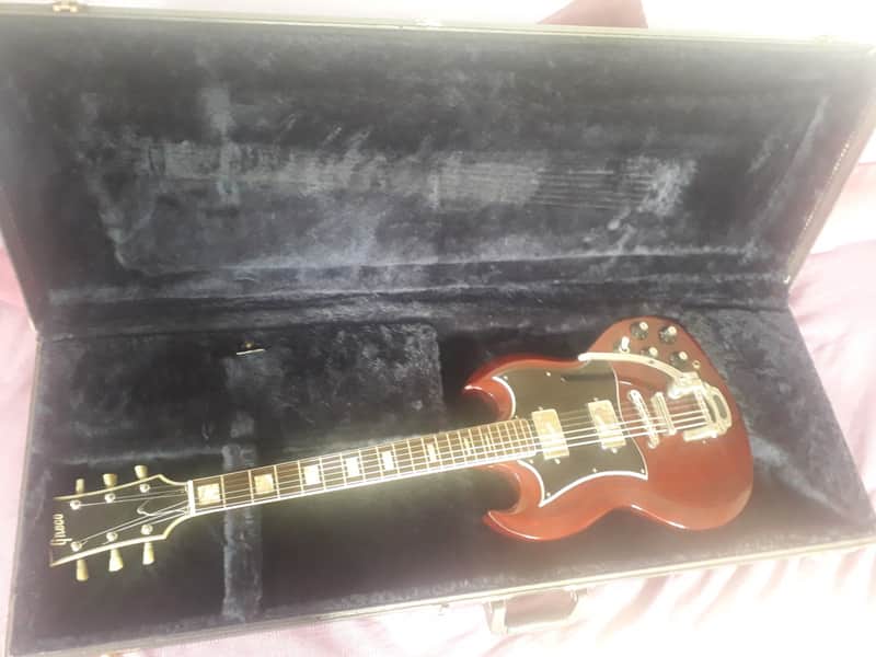 Greco SG Bigsby Japan 1972 - Cherry | Reverb Denmark