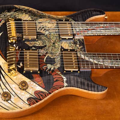 PRS Paul Reed Smith 20th Anniversary Double Neck Dragon 2005 Whale Blue image 1