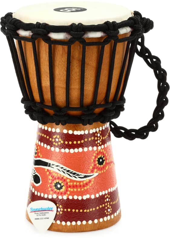 Meinl Percussion African Style Mini Djembe - Python Design (2-pack) Bundle image 1