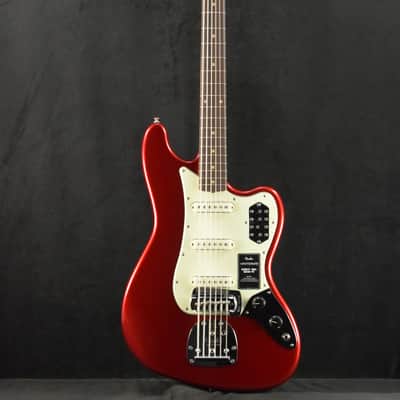Fender Vintera III Early '60s Bass VI Candy Apple Red Rosewood Fingerboard image 2