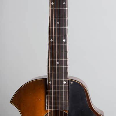Kay  Kay Kraft Venetian Style B Arch Top Acoustic Guitar (1932), black chipboard case. image 8