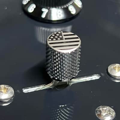 Kinnatone USA FLAG Stainless Steel knurled 3 or 5 way Blade style Switch Tip. For Strat or Tele image 2