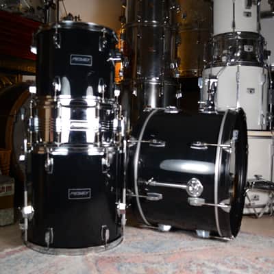 Peavey 'International Series II" 4-Piece Drum Kit - Jet Black image 2