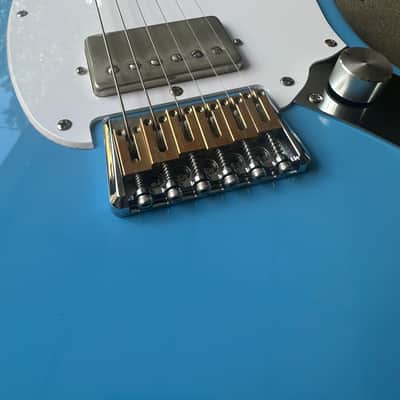 Custom Squier Sonic Mustang HH California Blue image 5