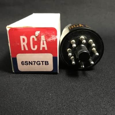 RCA 6SN7GTB Audio Amplifier RADIO VACUUM TUBE Tested Strong VINTAGE USA 6.2704-D image 3