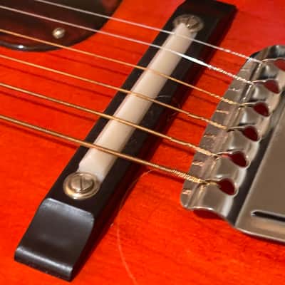 Regal T-12 USA Made 1950's / 1960's  Vintage acoustic Clean!  Red Rubine Sunburst image 4