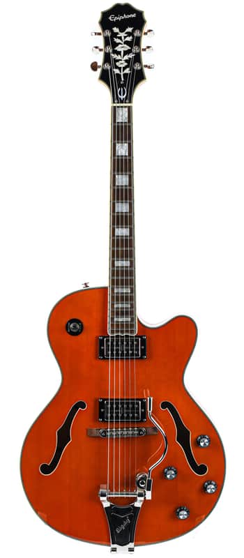 Epiphone Custom Shop Emperor Swingster Sunrise Orange 2013 | Reverb UK