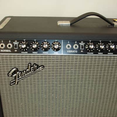 2002 Fender '65 Twin Reverb 85-Watt 2x12" Combo Guitar Amp w/ Footswitch & Cover image 7