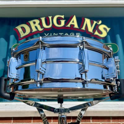 1960s Ludwig LM400 Supraphonic 5x14 Snare Drum Chrome image 2