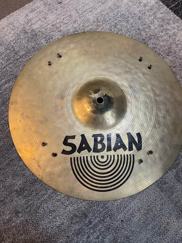 Sabian Hand Hammered Sizzle Hi Hat Cymbals 1470g image 1