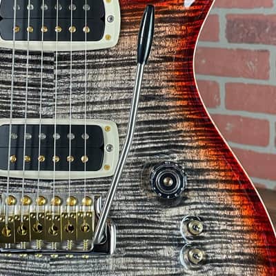 PRS 40th Anniversary Custom 24-08 Semi-hollow Electric Guitar - Charcoal Cherry Burst image 4