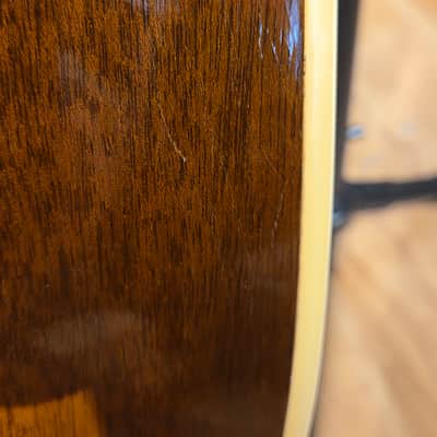 Vintage 1968 Epiphone FT-79 Texan Sunburst w/Original Adjustable Bridge - Over-sprayed Top Only, Changed Bridge & Neck Set image 19