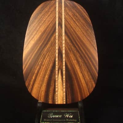 Handmade Left-handed Tenor Ukulele, Solid Acacia Pineapple, Turtle Soundhole Abalone inlay, Soft-bag, Bruce Wei UW17-2116 image 4