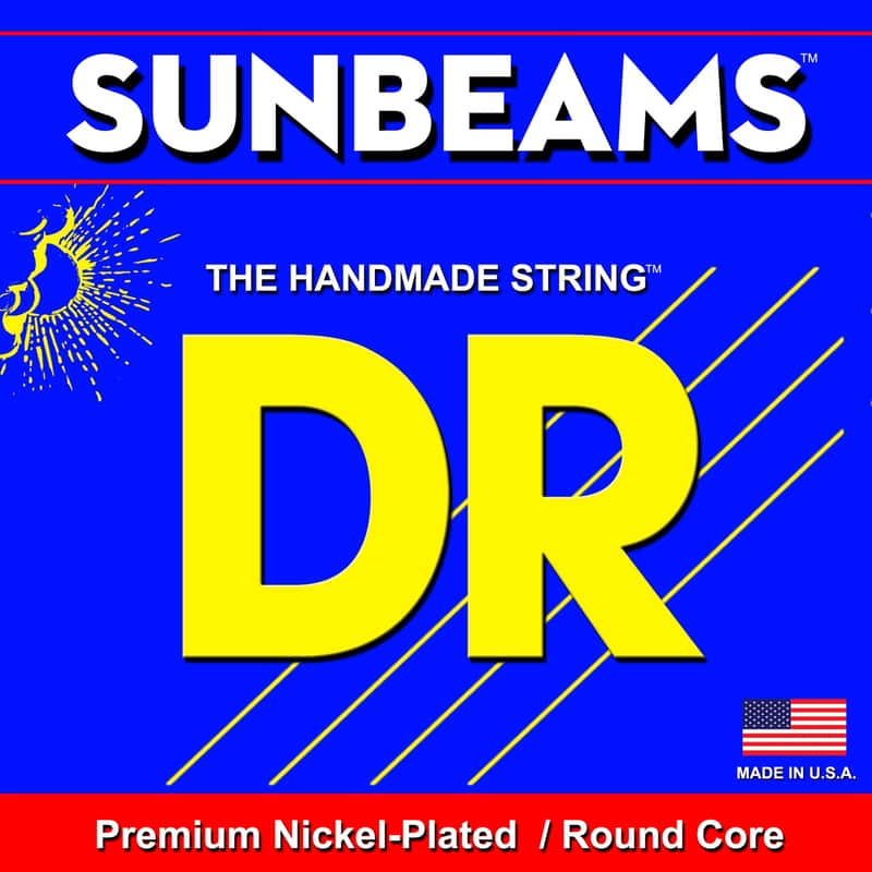 DR Sunbeams Premium Nickel-Plated/Round Core Bass Strings NMR-45 45 65 85 105 image 1