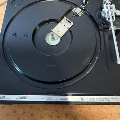 Sony PS X55s Vintage Stereo Black  Turntable 800114 Made In Japan Platter toneArm image 9