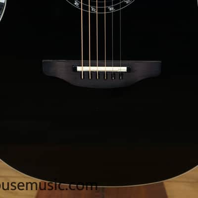 Ovation Pro Series 2771AX-5-G Balladeer Acoustic Electric Guitar - Black image 6