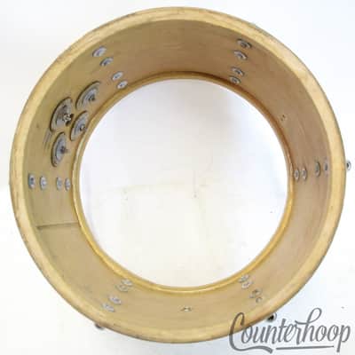 *Slingerland 13x9" White Gloss Wrap Tom Drum Chrome Stick-Saver Rims Vintage 70s image 9