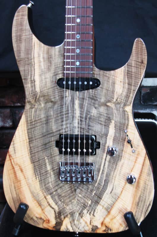 Lipe Guitars Virtuoso 2017 Natural Flame Buckeye Burl image 1