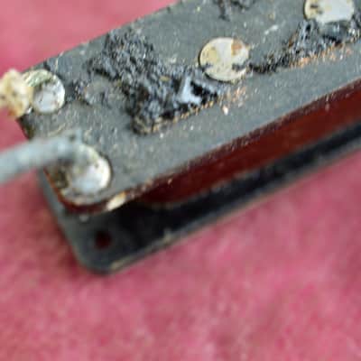 Vintage 1960's Fender Pre-CBS Jazz Bass Pickup - Black Bobbin - North Mag 8.21k image 10