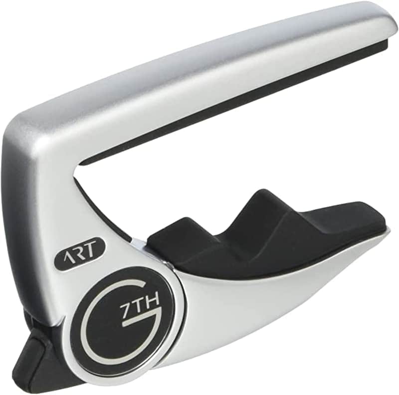 G7th Performance 3 Capo with ART Steel String Special Edition Celtic Engraved image 1