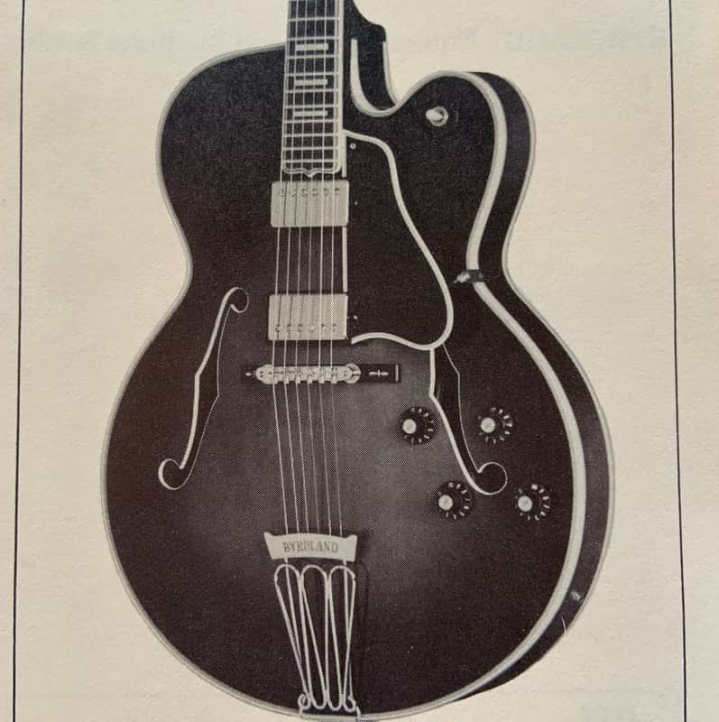 Gibson Byrdland 1981 dealer sheet