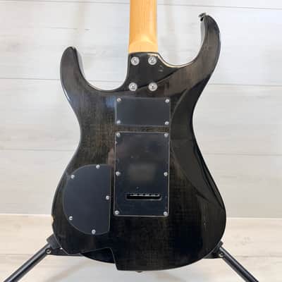 OLP by Music Man HH Electric Guitar w/ Traben MetalArt Bridge – Black Flame Top 2007 image 6