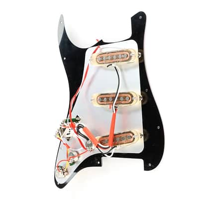Stratocaster Style Loaded SSS Guitar Pickguard, Black image 2