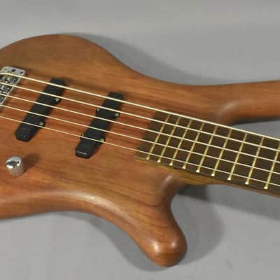 2003 Warwick Corvette Active Standard 5-String Bass Guitar Natural image 7
