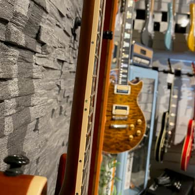 Schecter C-1 Exotic Splated Maple Satin Natural Vintage Burst image 4