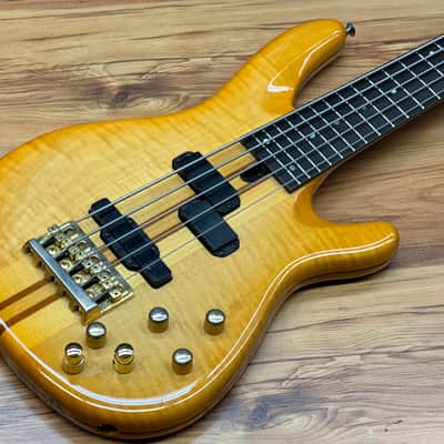 Yamaha  TRB5P Amber Improved w/ John East Buffer preamp and better electronics