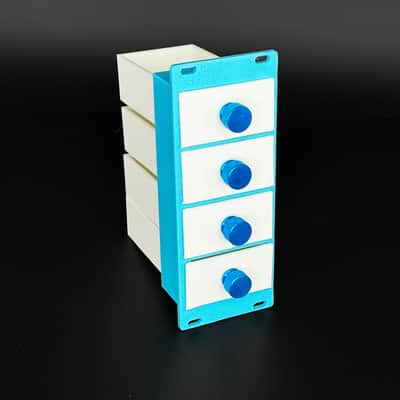 Eurorack - 10hp - 4x Drawer Storage - Cloud image 2
