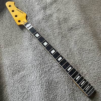 Yellow 4 String Jazz Bass Style Maple Neck, Rosewood 20 Frets Fingerboard image 1
