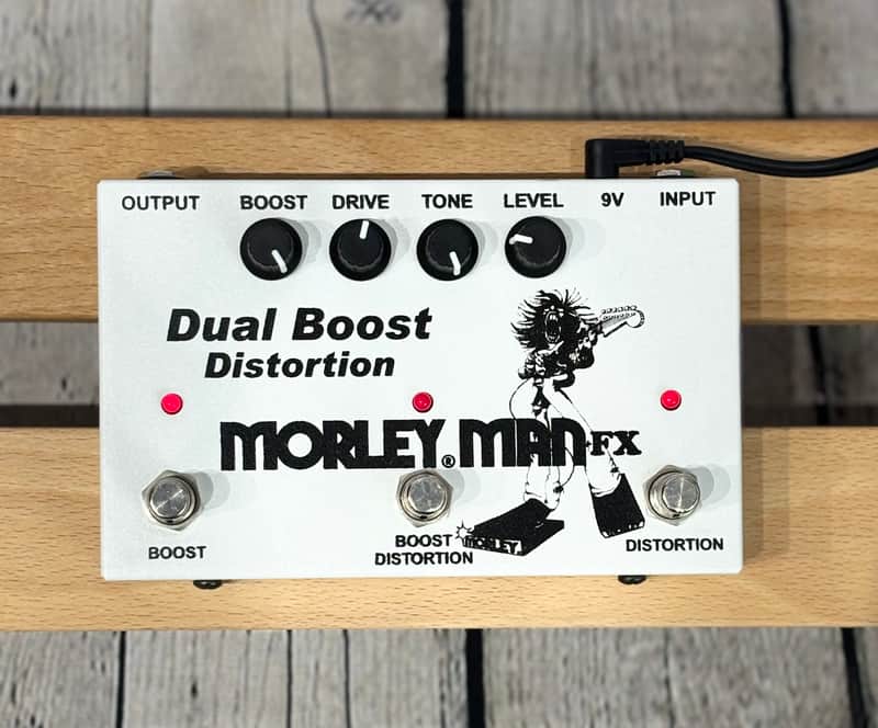 Morley Man FX Dual Boost Distortion V2 - White image 1