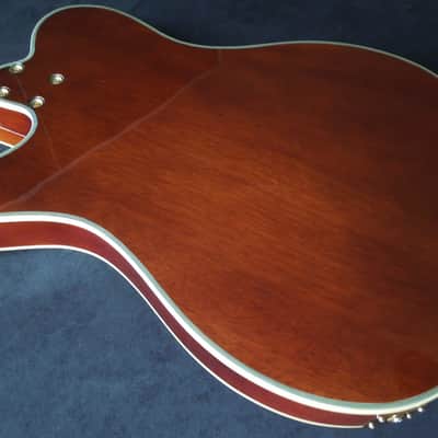 DYNAMIC Metropolitain VSB - Custom Thinline ES Jazz Guitar Exotic Amboyna Burl Top, Ebony Board image 15