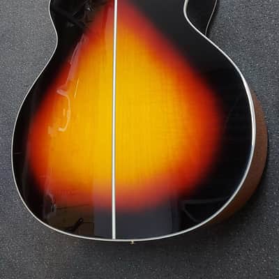 Takamine GB72CE BSB G Series Jumbo Cutaway Acoustic/Electric Bass 2010s - Gloss Brown Sunburst with Flame Maple Back and Sides image 13
