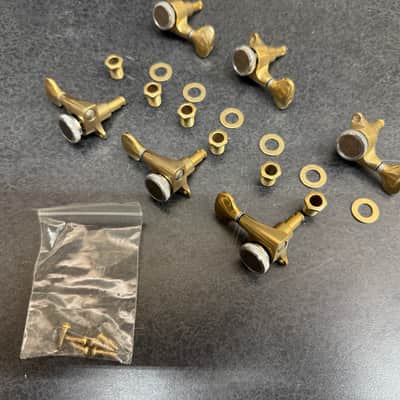 Gotoh SGS510Z-S5-MG-T X-Gold 6 in line Locking Tuners 2019 - X-Gold image 3