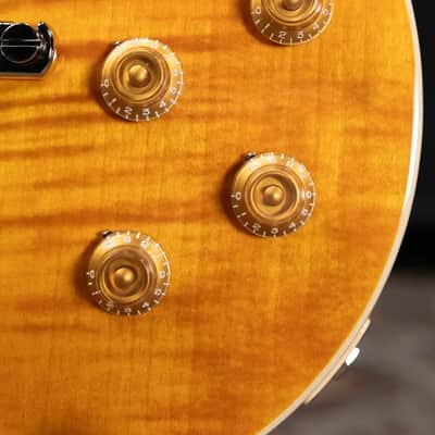 Gibson Les Paul Standard 50s Figured Top Electric Guitar - Honey Amber with Hardshell Case image 12